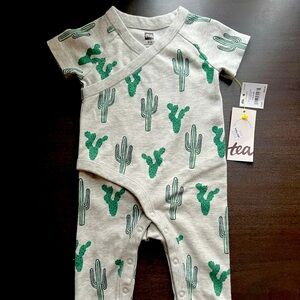 BNWT Tea Collection Romper - Cactus Print